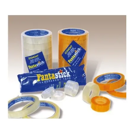 [8 Rouleaux] Lot de 8 Rouleaux Adhésifs Fantastick 18 mm x36 m         (2 Coloris au choix)