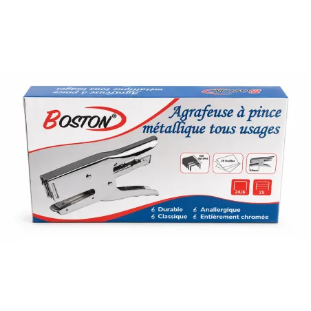 Agrafeuse à Pince BOSTON BS1212 Compatible Agrafes 24/6