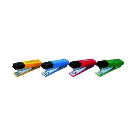 Lot de 12 Agrafeuses de bureau SDI agrafes N°10 4 Coul assortis