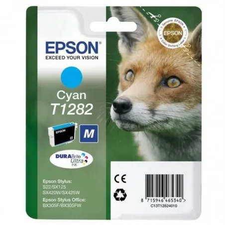 [C13T12824011] Cartouche jet d'encre EPSON Cyan - C13T12824011