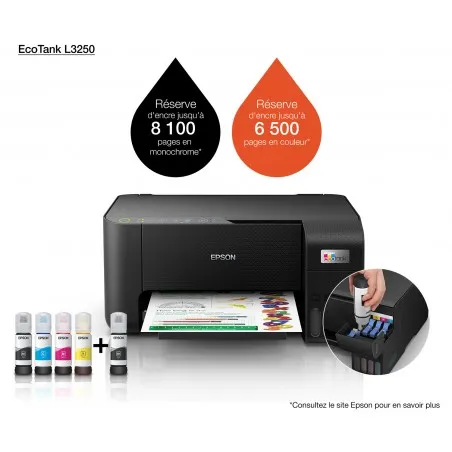 [L3250] Epson EcoTank L3250 Imprimante multifonction à réservoirs rechargeable