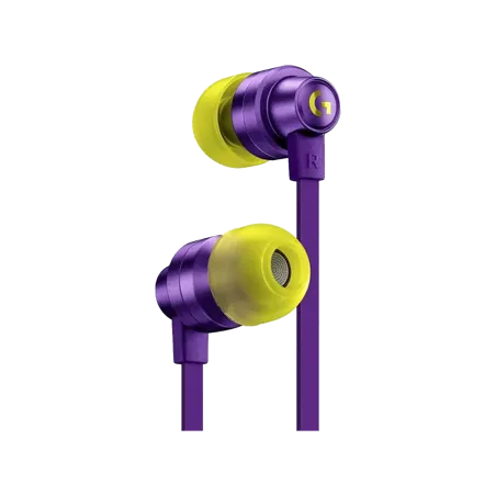 LOGITECH G333 Wired Gaming Earphones-PURPLE-3.5mm
