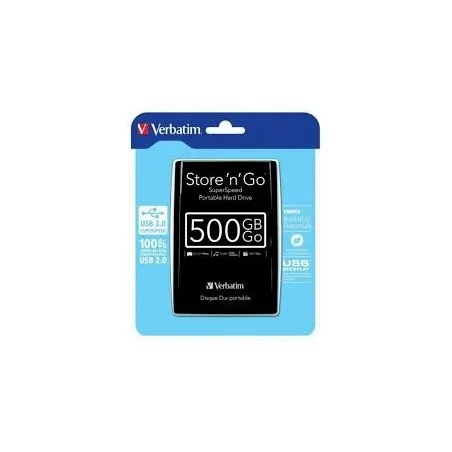 [VERBATIM] Disque dur portable USB VERBATIM Store 'n' Go 3.0, 500 Go