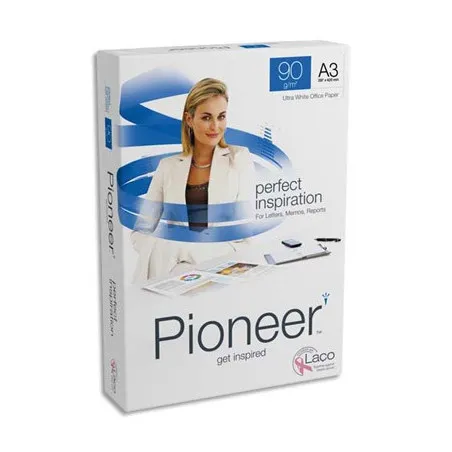 [A3 90g/m²] Lot de 5 Ramettes de papier blanc Pioneer A3 90g/m² 500 feuilles