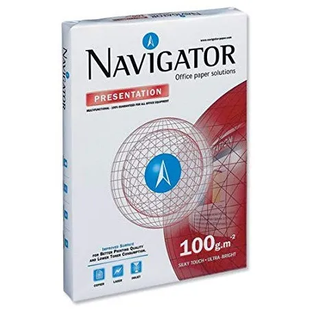 [100g/m²] Lot de 4 Ramettes papier blanc Navigator A3 100g/m² 500 feuilles