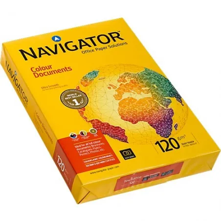 [120g/m²] Lot de 4 Ramettes papier blanc Navigator A3 120g/m² 250feuilles