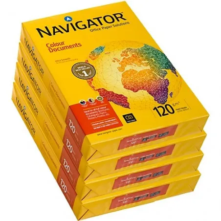 [250 feuilles] Lot de 8 Ramettes papier blanc Navigator A4 120g/m² 250 feuilles