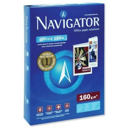 [160gr] Lot de 5 Ramettes papier blanc Navigator A4 160gr 250F