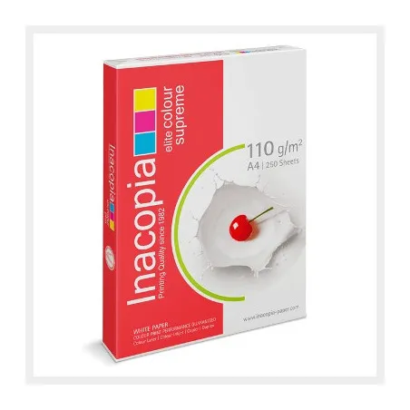 [Inacopia] Lot de 5 Ramettes de papier blanc Inacopia A4 110g/m² 250 feuilles