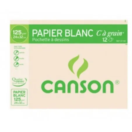 [A3 30] Ramette papier Dessin blanc CANSON 180g A3 30 Feuilles