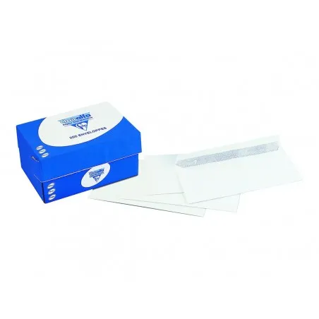 [162X229mm] Boite de 250 enveloppes blanches CLAIRALFA 162X229mm 90g/m² sans fenêtre